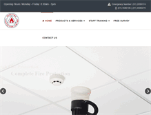 Tablet Screenshot of irishfireprotection.com